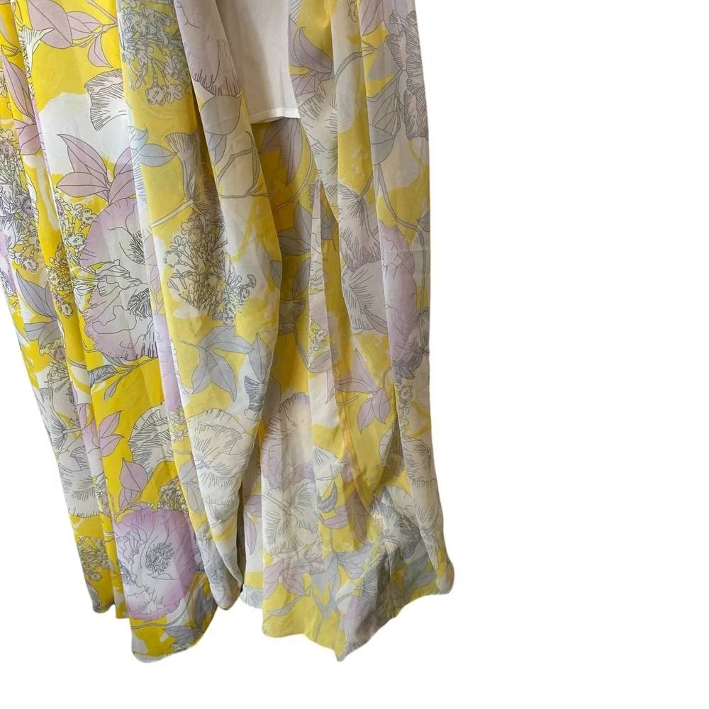 Yumi Kim Charvi Woodstock‎ Floral Maxi Dress Bora Bora Yellow Anthropologie XS